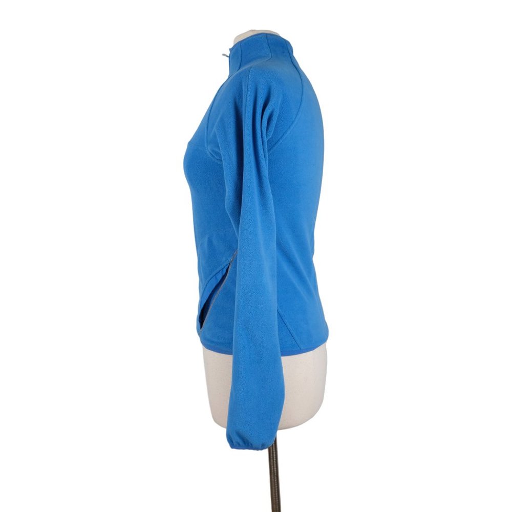 Adidas Jacket Pullover Women’s Size Small Fleece Quarter Zip Blue - Picture 5 of 11